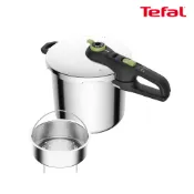 【蝦皮直營】Tefal法國特福 易食二合一快鍋8L(適用電磁爐) 壓力鍋 高壓鍋 燉鍋 湯鍋 不鏽鋼鍋 萬用鍋