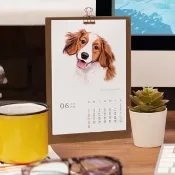 2026桌曆 旺醬狗狗插畫年曆 新年聖誕節禮物 7
