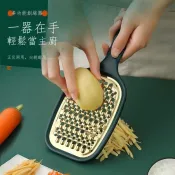 48出貨 纳典  不銹鋼果蔬刨絲器馬鈴薯蘿蔔切絲切條器擦絲器家用廚房工具刨絲刀