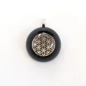 【宇能】寵物奧根吊飾,生命之花,次石墨,黑碧璽,電磁波負能轉換
