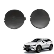 MAZDA 一對前保險槓拖鉤眼孔蓋拖車蓋適用於馬自達 CX3 CX-3 14-23