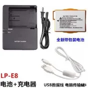 適用 佳能EOS 550D 600D 650D 700D單反相機配件LP-E8電池+充電器