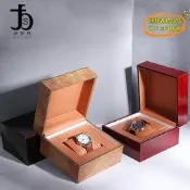 【台灣現貨】木質手錶盒 高檔黑檀木手錶包裝盒 品首飾珠寶盒手錶飾品盒