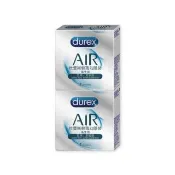 【Durex 杜蕾斯】AIR輕薄幻隱裝衛生套2盒(共6入 保險套/衛生套/安全套/避孕套/避孕)