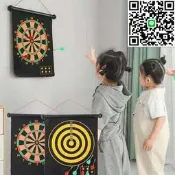 【【品質驗證 飛鏢兒童遊戲家健身休閑飛鏢雙面安全室內品飛鏢靶