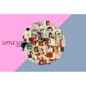 [Little love] 日本風復古防水貼、封口貼、電腦裝飾貼、行李箱裝飾貼（1入）