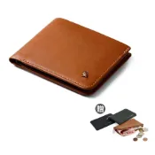 Bellroy Hide & Seek Hi 系列真皮橫式零錢短夾 - 焦糖棕 WHSE 送真皮零錢包
