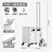 有貨在臺 免運 摺疊購物車買菜神器小推車手拉桿車網紅快遞便攜家用爬樓梯手拉車 輝輝嚴選