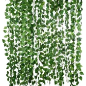 2m 人造常春藤藤蔓植物人造花裝飾