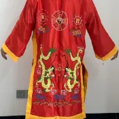 🌟法衣道袍🌟道士服裝道服法衣/道袍 經衣 黃色法衣 無袖龍袍道師衣道服道服 道士服 禪修服 居士服 道袍 法衣 道士