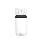 【Brabantia】玻璃量杯儲存罐1L-灰黑(荷蘭百年大廠)