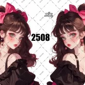 original sticker no.2508 人物貼紙 原創貼紙 原創人物貼紙 裝飾貼紙 cotton melody