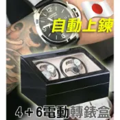 我型我色iStyle嚴選好物 男人の錶盒．全自動上鍊鋼琴烤漆4+6自動上鏈錶盒 4位機械錶收納盒收藏盒不怕停錶（W116-B / H）