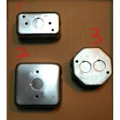{岱順水電材料}~插座開關盒1P 2P 長方形 正方形 四角盒 八角盒 BOX PVC塑膠盒 鐵盒 白鐵盒子10起