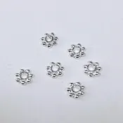(店+)Tai Fu．泰福水晶  37號 銀色花瓣造型隔片  銀色  手作DIY飾品材料 /出貨單位為顆