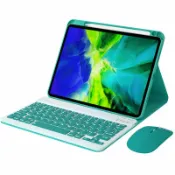 全球選品1館 生活百貨 適用ipad10.2寸藍芽鍵盤保護套10.5寸磁吸10.9上筆槽11寸七彩背光