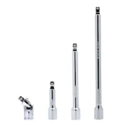 (店+)球型接桿+萬向接頭四件組｜1/4“ 3/8“ 1/2“（2分3分4分）球型延長桿｜雙用搖桿｜加長接桿｜加長桿｜萬向接頭