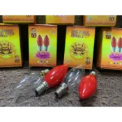 0.2W E12 /E14/E27 5LED貼片 暖黃光 紅光  蠟燭燈 神明燈 小夜燈 LED神桌燈泡/黃光