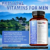Pslalae - 含左旋肉鹼、左旋精胺酸、輔酶 Q10、鋅、維生素 B12補充劑 - 60/120粒膠囊 美國製造