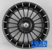 【田中輪胎舘】全新 類ALPINA 經典款 5X114 & 5X120 18吋 放射狀 前後配 黑車面