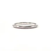 【日本直送 中古美品】蒂芙尼 戒指 8.5 號 Knife Edge TIFFANY&Co. Pt950 鉑金 銀色 拋光處理 珠寶