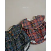 peekaboo 歡樂聖誕格紋寶寶套裝【現貨+預購】聖誕節衣服 嬰兒套裝 寶寶短褲 寶寶衣服 嬰兒衣服 韓國童裝