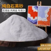 🎉石英砂畫畫丙烯油畫顏料立體感肌理畫白細沙80目手工美術顏料diy小喵精選百货~~