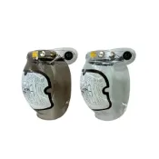 (店+)【Easygoo 輕鬆】強化防刮抗UV泡泡鏡 透明/淺灰｜三扣式通用安全帽鏡片 防水膠條 台灣製造 PC鏡片【輕鬆購五金百貨】