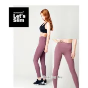 (店+)【Lets Slim】薄款紫【台灣總代理】Let's Slim 機能魔塑褲 莫蘭迪紫 瑜珈褲 瘦腿褲 高腰提臀 健身 跑步 瑜珈 舞蹈