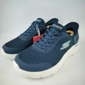 (店+)【SKECHERS】送防水噴劑 SKECHERS 女款 寬楦 GOWALK 系列的 Slip-ins 瞬穿免綁帶健走鞋 125525WNVY