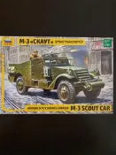 紅星 1/35 M3裝甲偵察車 3519 如圖所示，M3裝甲車，全新帶盒封。圖5是網上找到的部分板件圖片，供參考。拍前溝