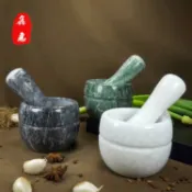 林之舍家居 【樂天好物】天然大理石石頭搗蒜器石臼家用蒜泥器大蒜蒜蓉壓蒜器搗碎罐蒜臼子