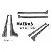 超級團隊S.T.G MAZDA3 15 16 17 18 2015-2018 年 4D 5D G版 側裙 素材 ABS