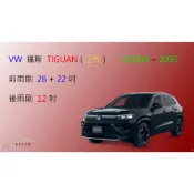 (店+)【車車共和國】VW 福斯 Tiguan (一代 / 二代 / 三代) 矽膠雨刷 軟骨雨刷 後雨刷 雨刷錠