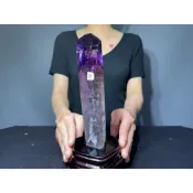 阿一藝品 天然雅典娜【骨幹紫水晶】水晶 紫水晶 紫水晶權杖 紫晶簇骨幹 骨幹權杖水晶 磁場強大 風水擺飾 X27