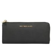 MK長夾皮夾防刮皮革信封掀蓋黑色MICHAEL KORS 100%正品現貨全新