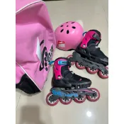 二手義大利品排 Rollerblade Microblade 兒童直排 應為女兒穿不下了，兒童中班可以穿到2年級鞋子正常