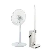 【SAMPO 聲寶】自動集塵無線吸塵器EC-UA18UNT+14吋微電腦遙控DC直流馬達風扇 SK-FM14KD