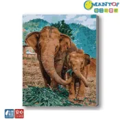 (店+)【Manto】台灣製DIY數字油畫-父子情深 超取專用大小