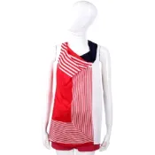 I’m Isola Marras 拚色條紋垂墜領無袖上衣