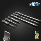 (店+)LaBear 1/4 一字起子頭 9.5mm溝 50-100mm 電動六角批頭 台灣製 公制
