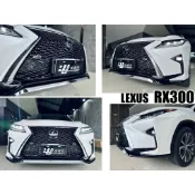 小亞車燈＊全新 LEXUS RX300 RX350 2016- 改 F版 F-SPORT 水箱罩 前下巴亮黑