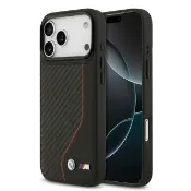 【BMW 寶馬】碳纖紋PU皮革MAGSAFE手機殼 iPhone 17系列