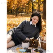 ✨免運可開發票#古蟻guyi適用於lv nanonoe內膽包mini迷你小水桶包收納內襯袋配件
