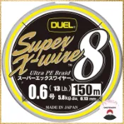 DUEL PE線釣魚絲超級X線圈8高強度高感度釣具
