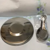 永昌寶石牌11.5cm不銹鋼兒童碗零件（不銹鋼蓋.304小湯匙.塑膠蓋）只適用這廠牌的碗，其它廠牌不適用