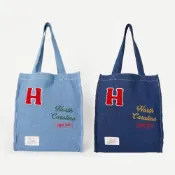 (店+)日本直送 佐倉嚴選 Hanes 復古牛仔托特包 2色 肩背包 手提袋 帆布包 刺繡 丹寧 通勤包 購物袋男女通用美式休閒