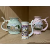 捷克 紀念品 溫泉杯 溫泉小鎮 瑪麗安斯凱蘭澤 （MARIANSKE LAZNE）粉色藍色 玻璃杯子 歐式歐風水杯 歐洲