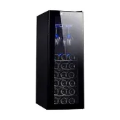【Laptinc 拉普蒂尼】18瓶裝電子恆溫紅酒櫃 76L金屬掛杯款酒櫃(冷藏冰箱 葡萄酒櫃 紅酒櫃 冷藏箱)