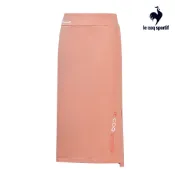 【LE COQ SPORTIF 法國公雞】基礎百搭針織休閒長裙-女款-珊瑚橘色-LWR82251